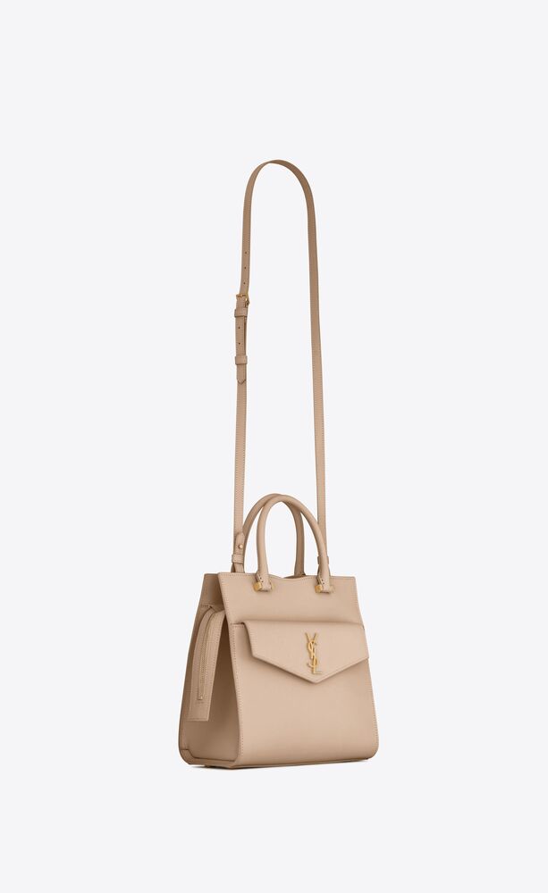 Uptown medium tote discount in shiny smooth leather