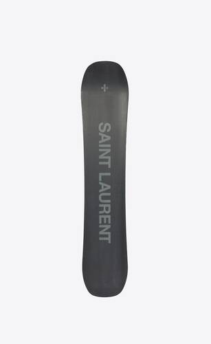 zai saint laurent snowboard in wood and rubber