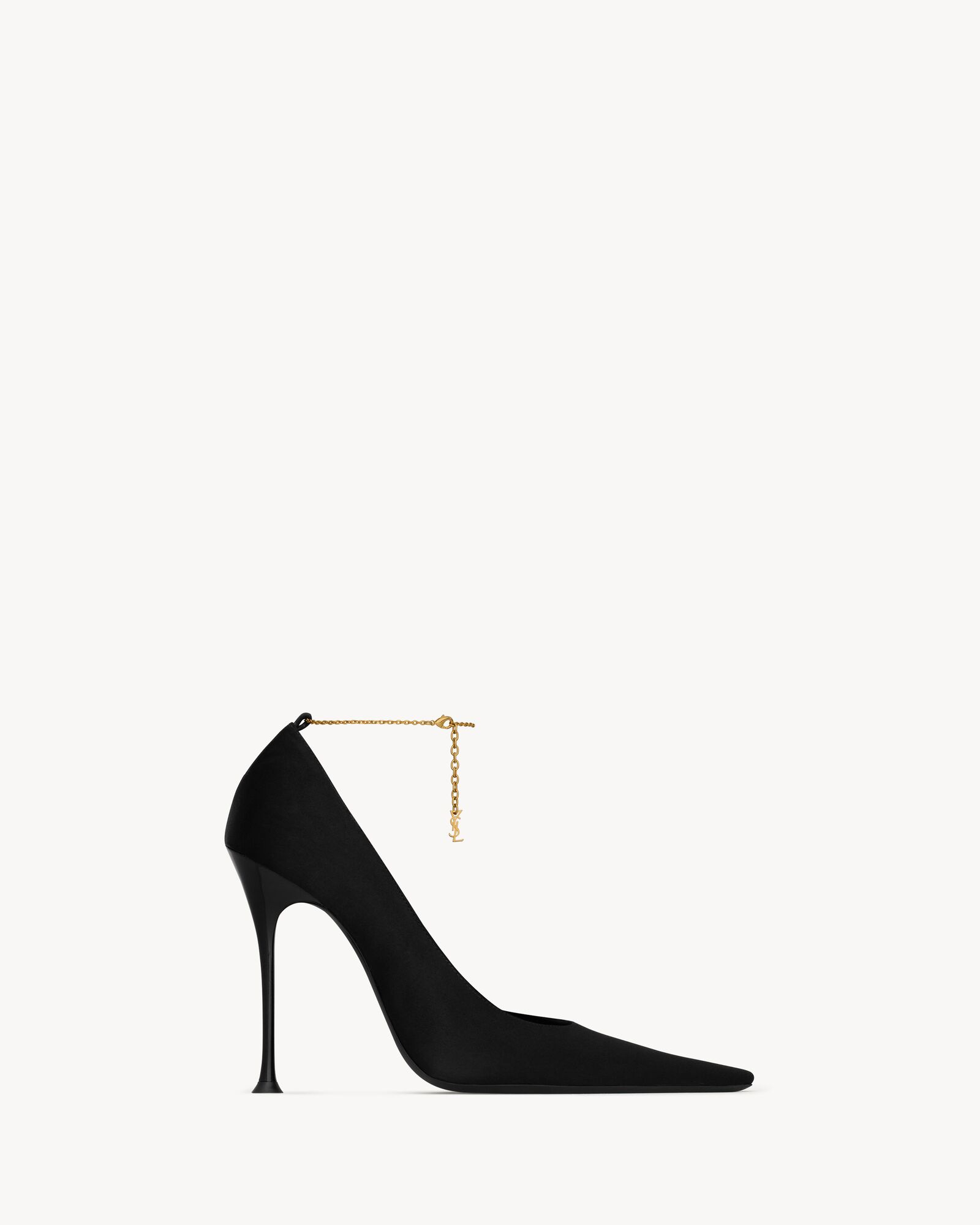 REGINE pumps in satin crepe Saint Laurent YSL AU