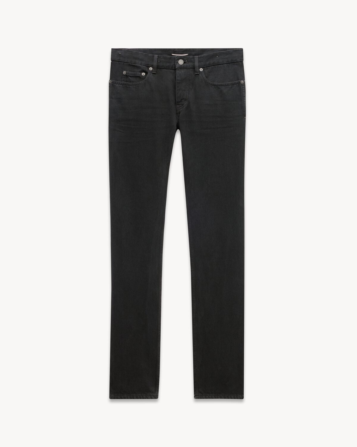 Jean relaxed slim en denim carbon black