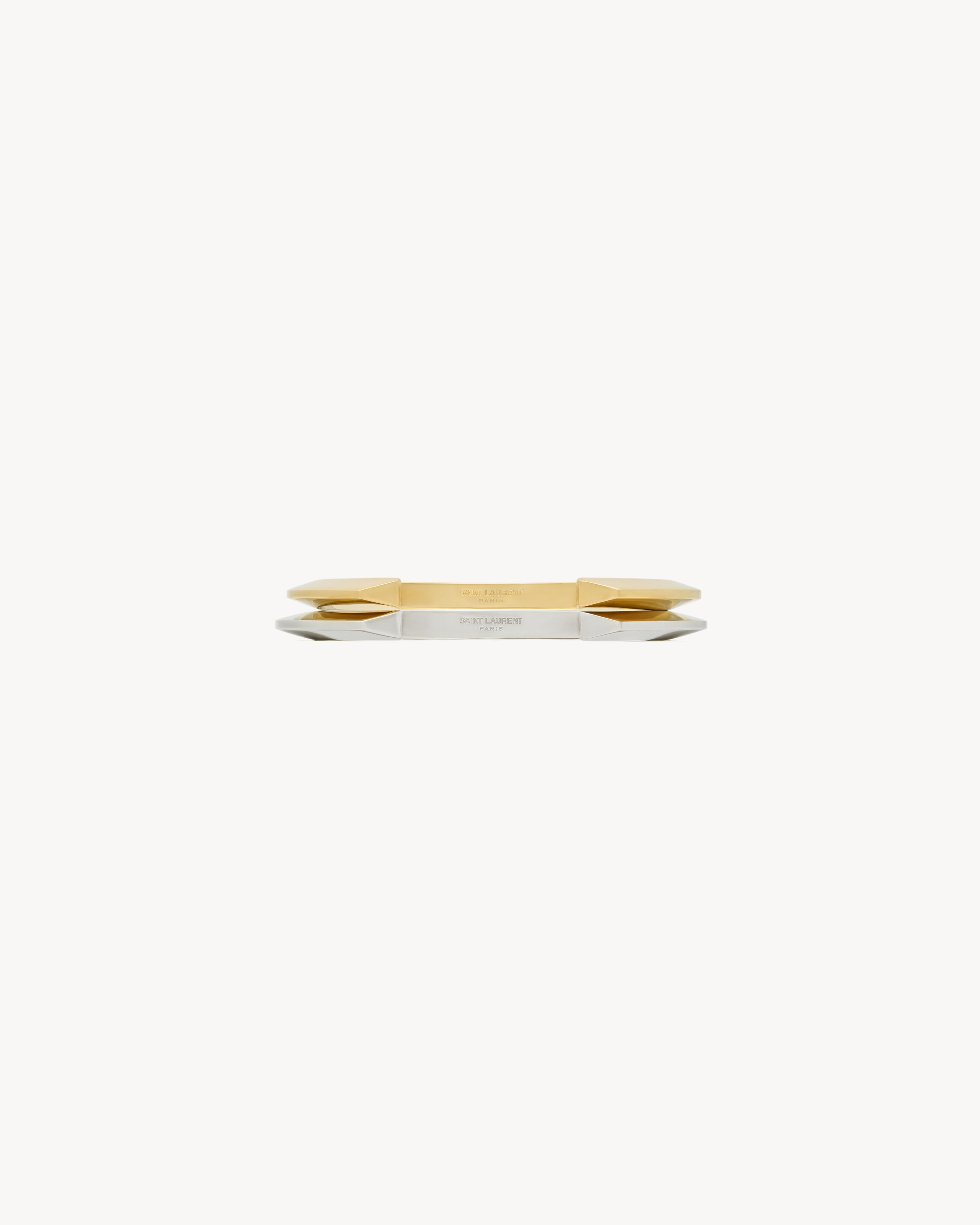 Bracciali a polsino con design a punta in metallo