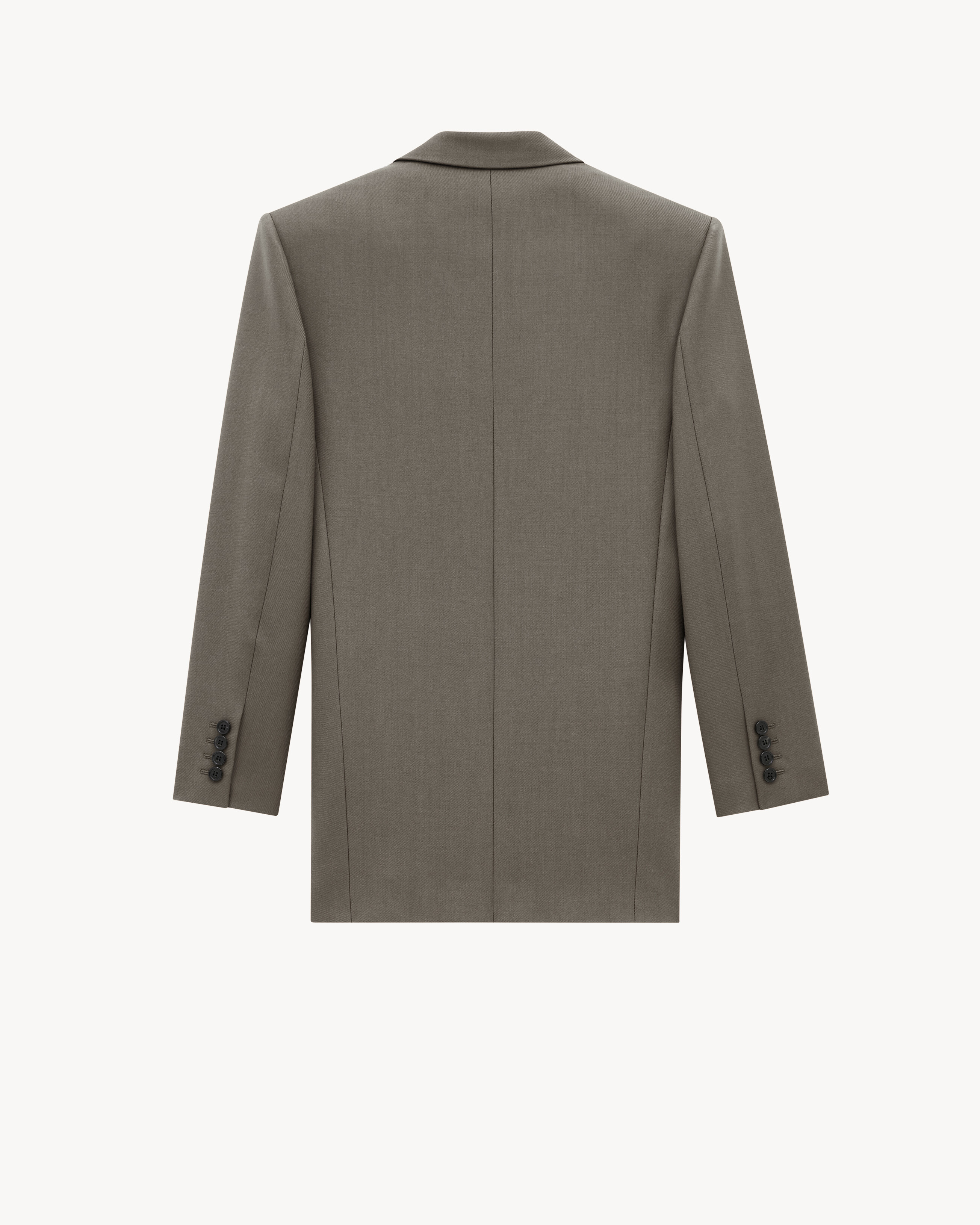 blazer em gabardine de lã