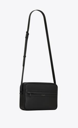 camp camera bag in grained leather