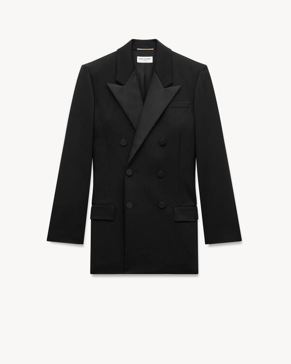 ジャケット GIVENCHY SINGLE-BREASTED GRAIN DE POUDRE TUXEDO JACKET Givenchy Mens Black Wool Tuxedo Jacket Blazer (no Size Tag