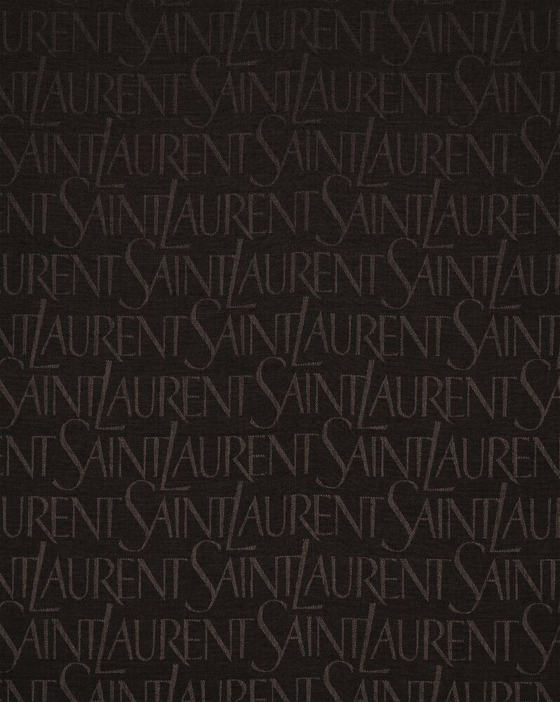 saint laurent large square scarf in silk and wool jacquard