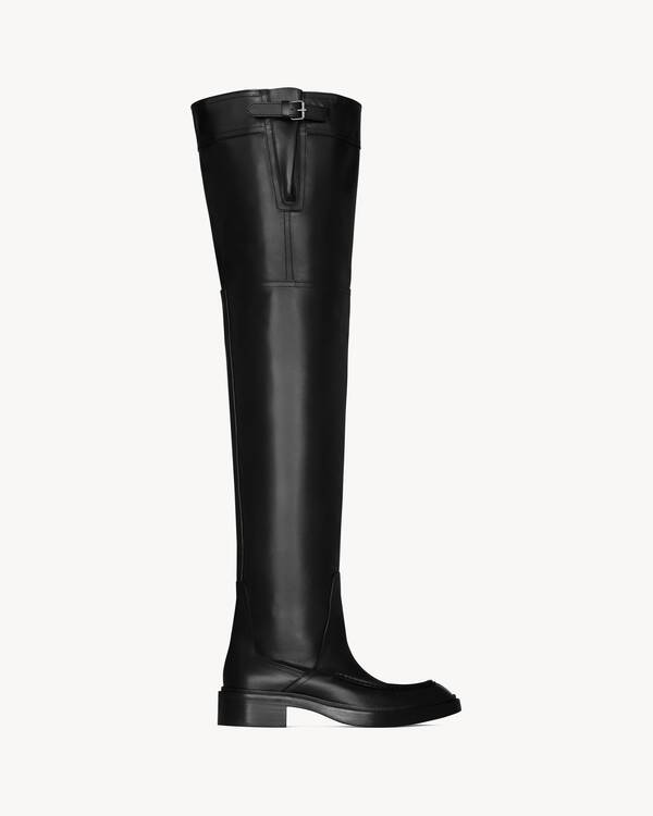 ジョー オーバーニーブーツ（スムースレザー） | Saint Laurent