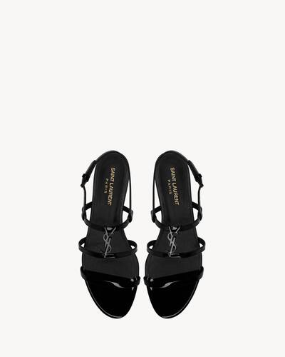 Yves saint laurent black sandals Clearance