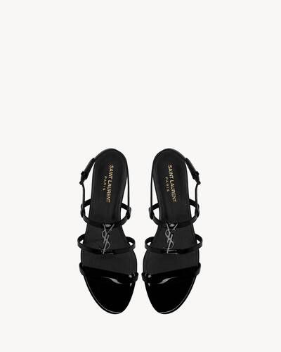 cassandra sandals in patent leather