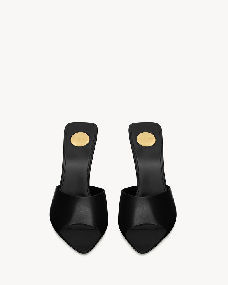ROMY mules in smooth leather