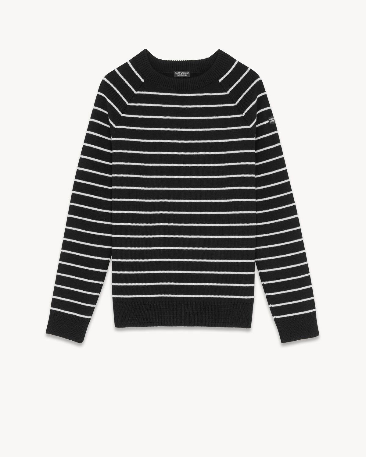 SAINT JAMES STRIPED RAGLAN SWEATER IN WOOL