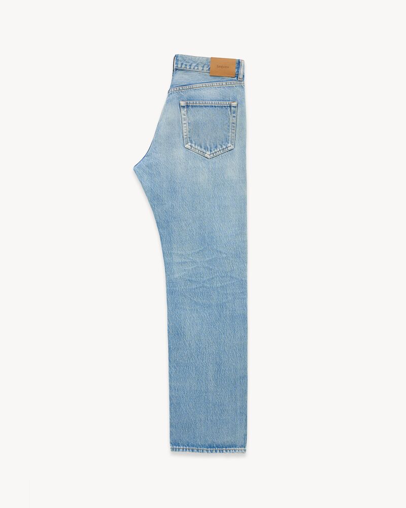 Jean loose straight en denim blue beat