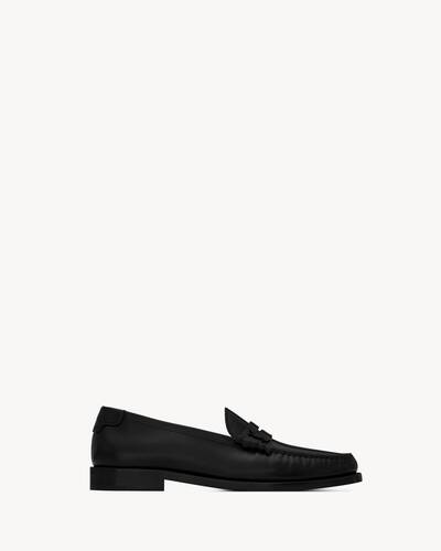 le loafer monogram penny slippers in smooth leather