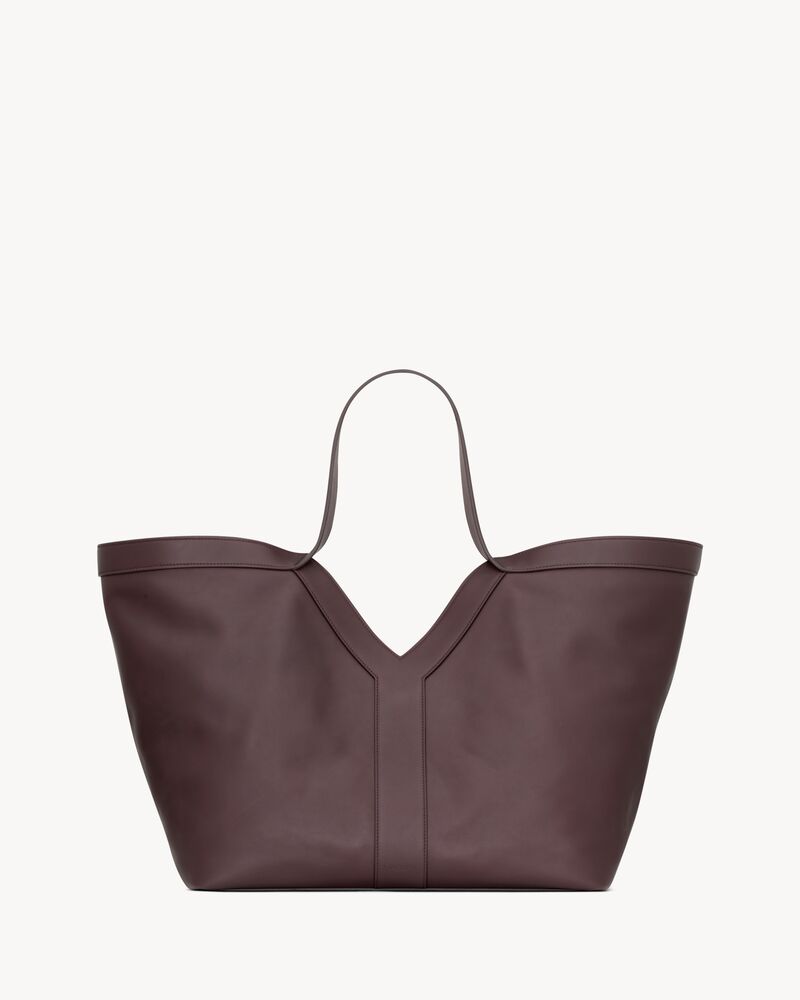 Y tote in leather