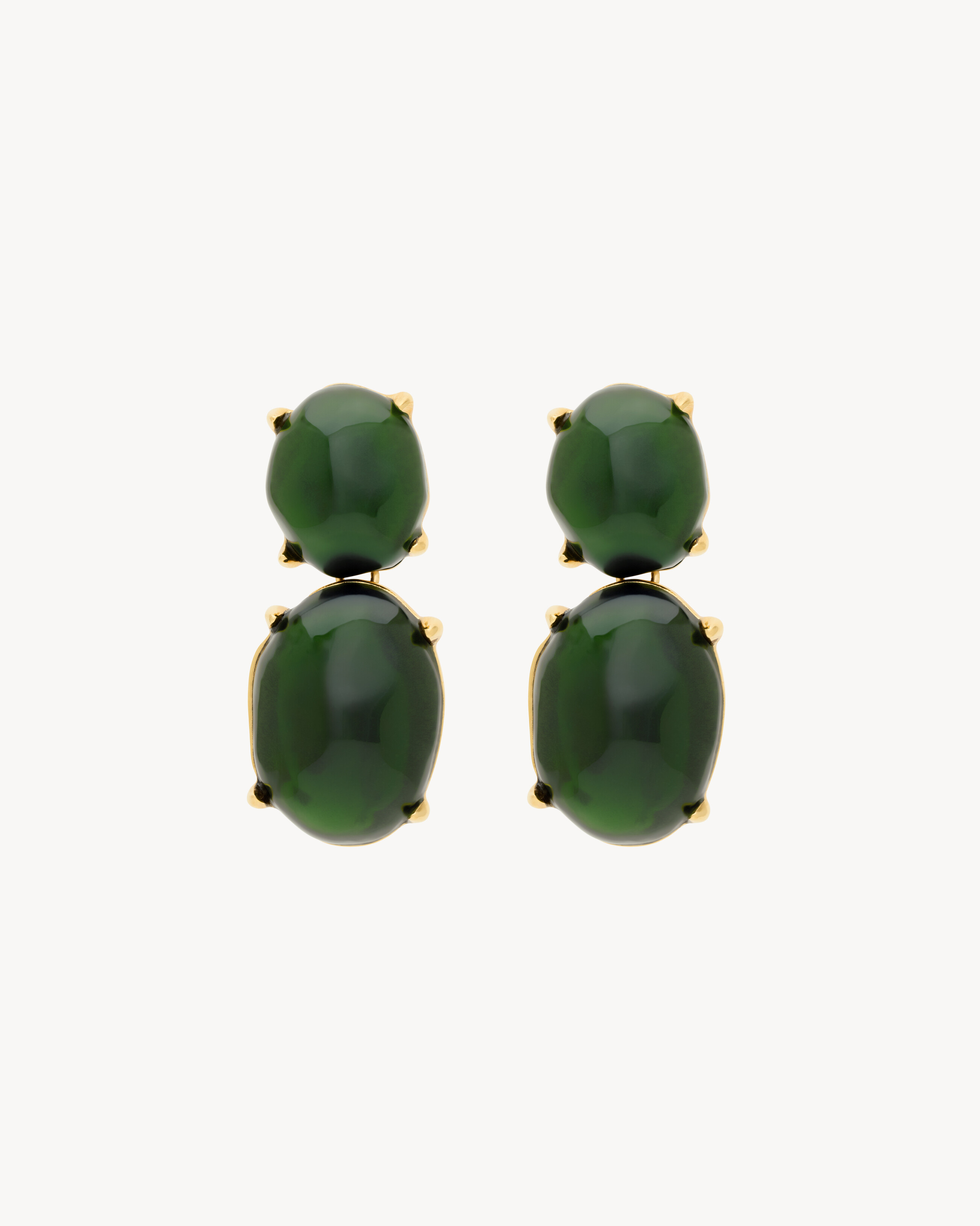 BOUCLES D'OREILLES À PENDANT CABOCHON EN RÉSINE
