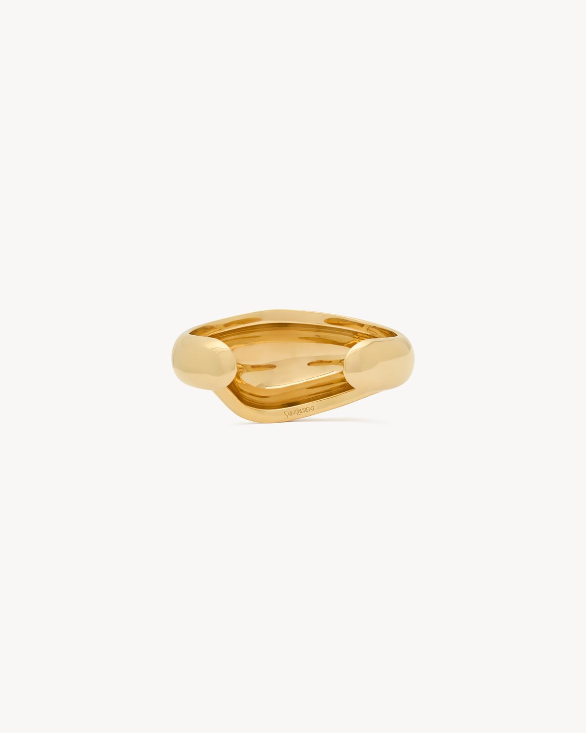teardrop dome cuff in metal