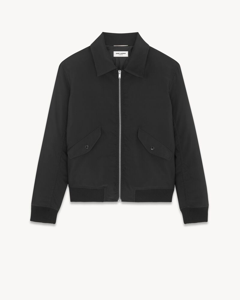 bomber jacket in faille