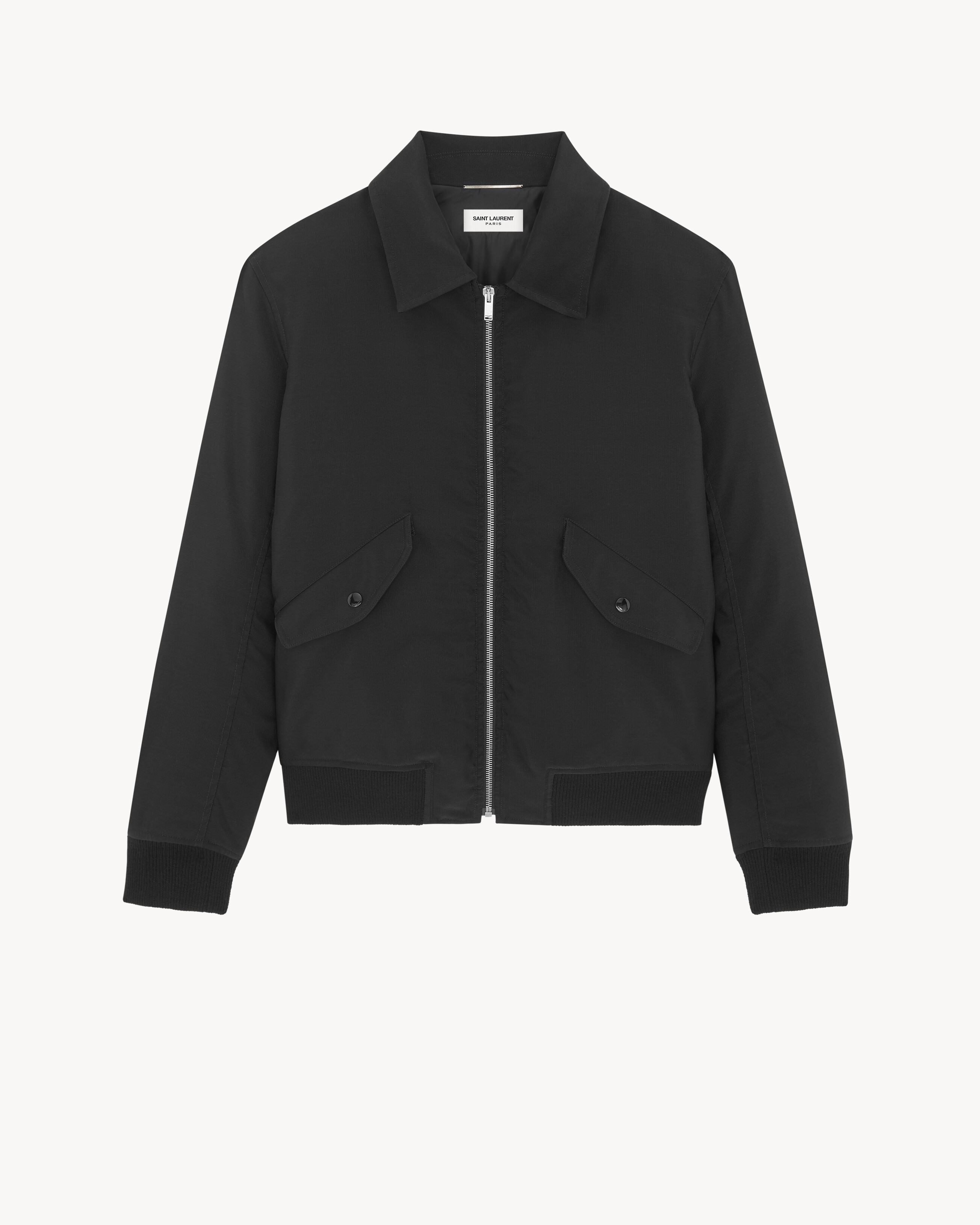 Bomber Jacket in Faille Saint Laurent YSL FR1
