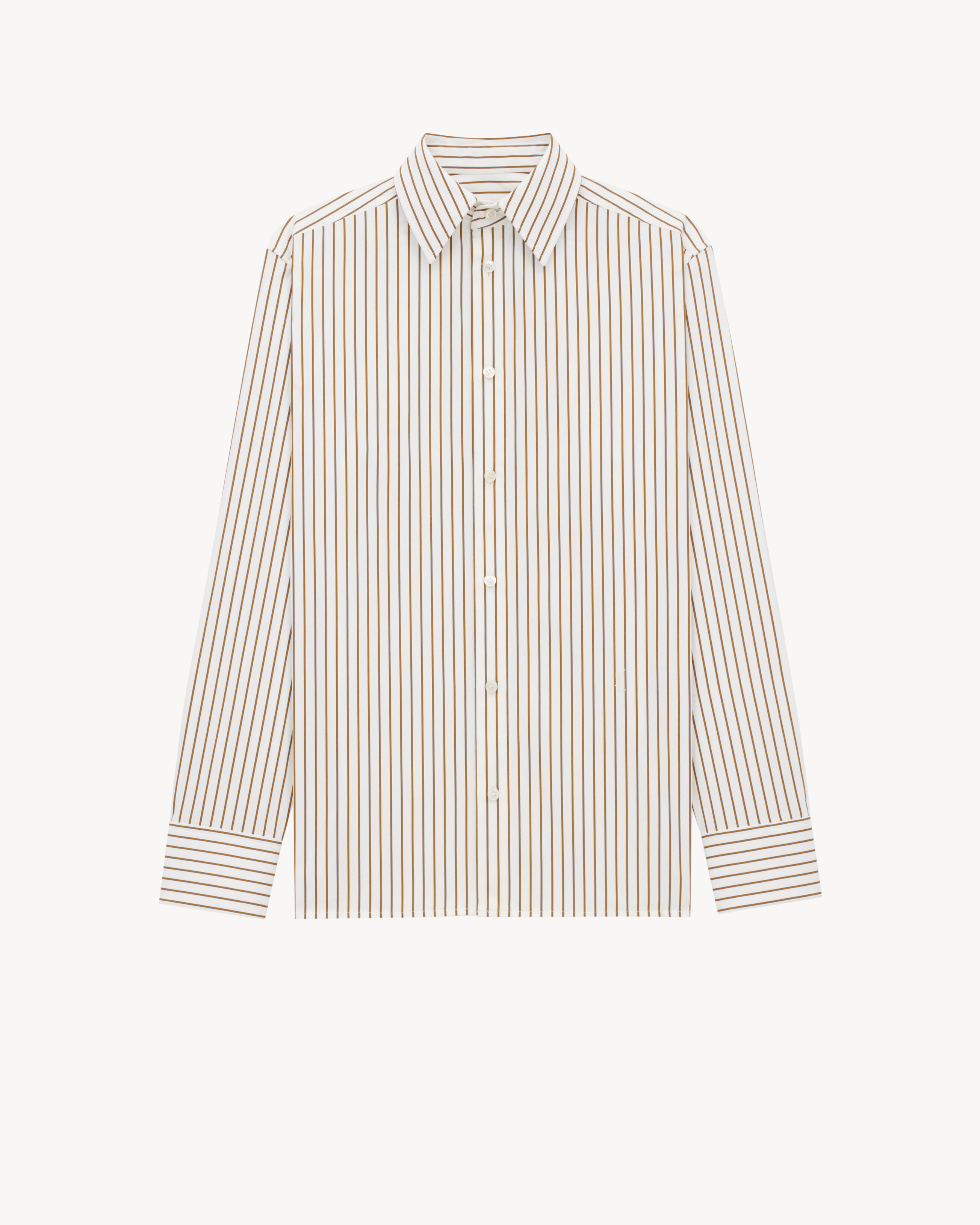 CASSANDRE shirt in striped cotton poplin