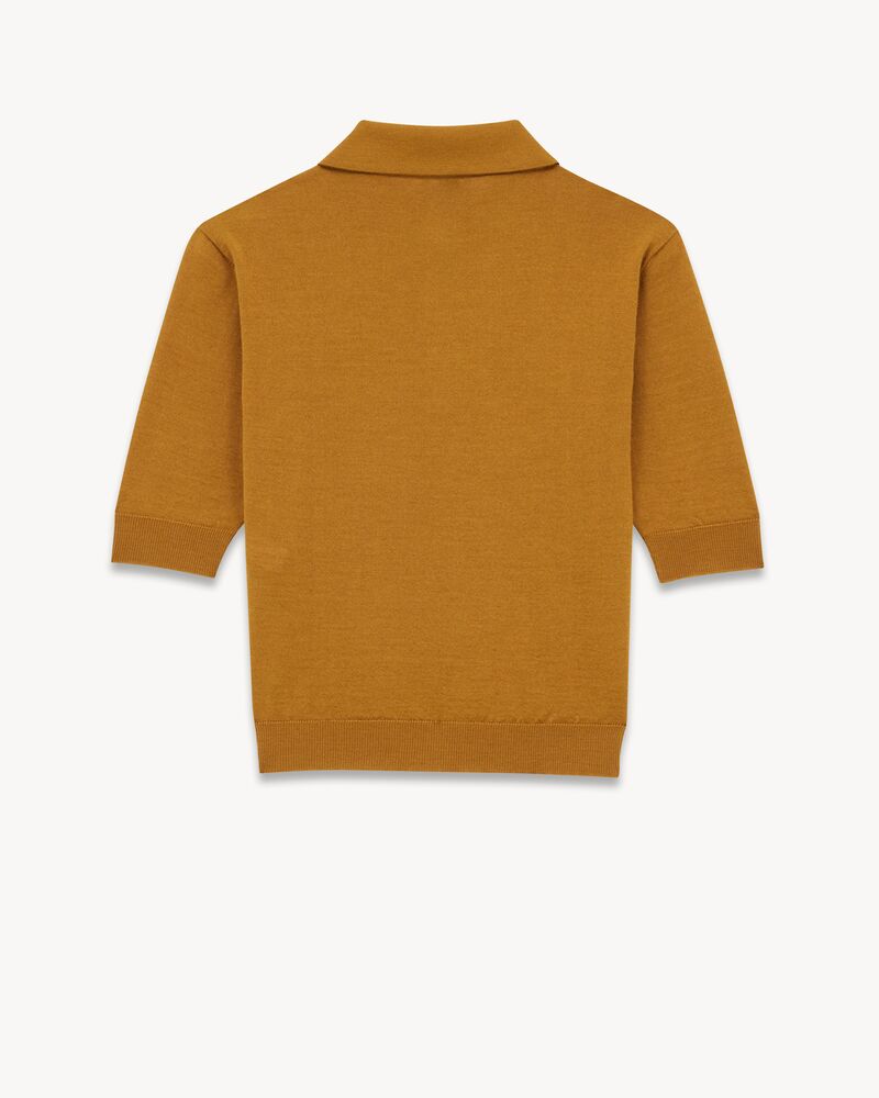 CASSANDRE polo shirt in cashmere, wool, and silk