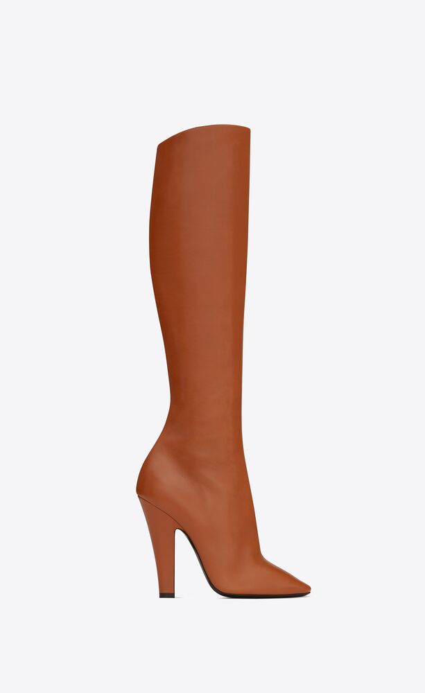 ysl knee high boots