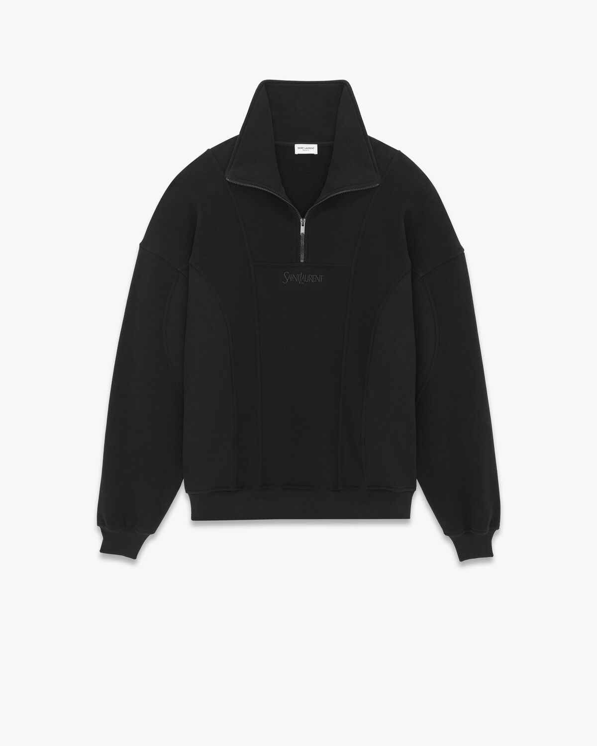 saint laurent half-zip sweatshirt