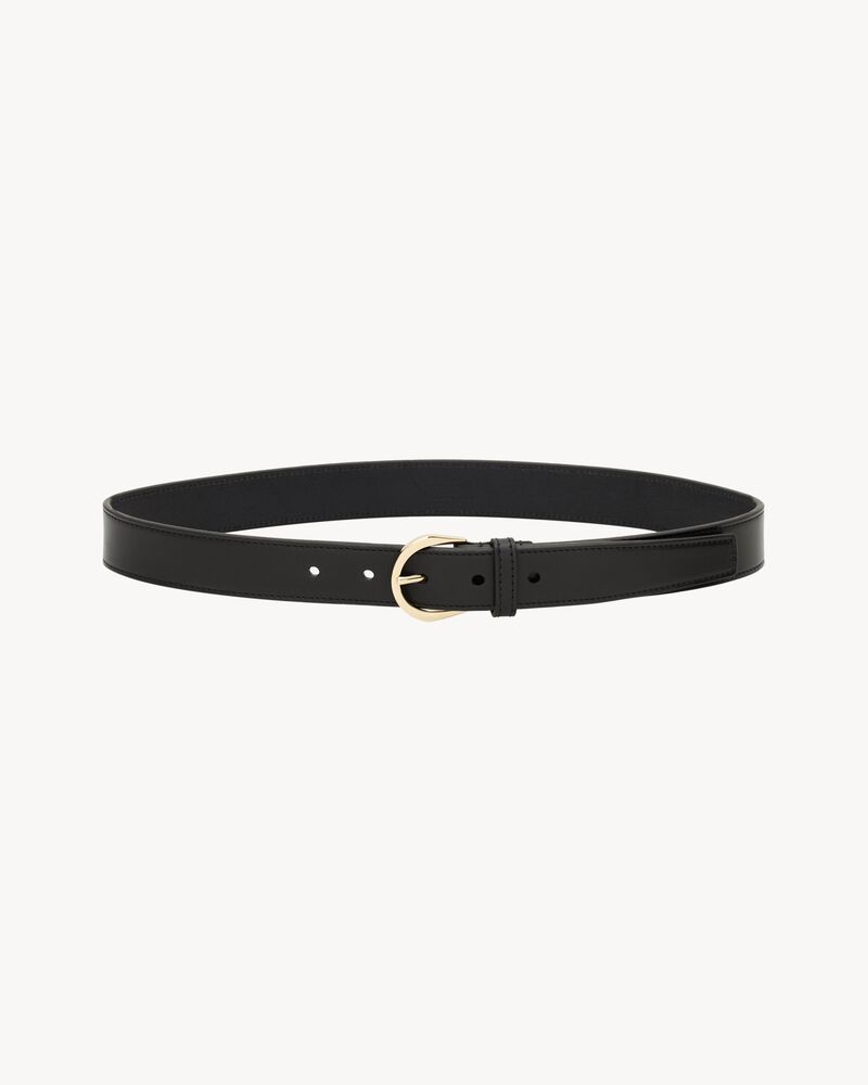 crescent moon belt in leather