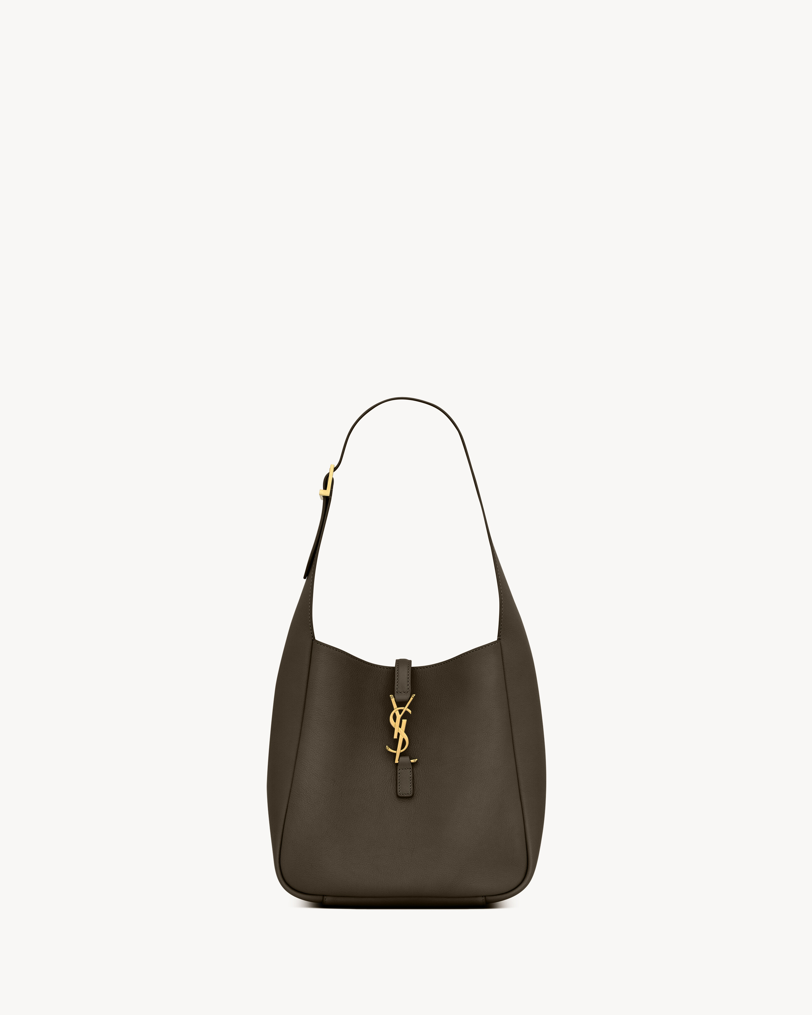 SMALL LE 5 À 7 SUPPLE IN GRAINED LEATHER, Saint Laurent