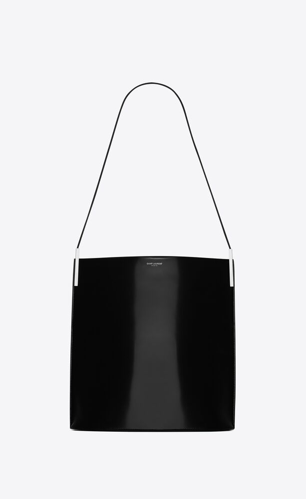 suzanne rigid shoulder bag in shiny leather