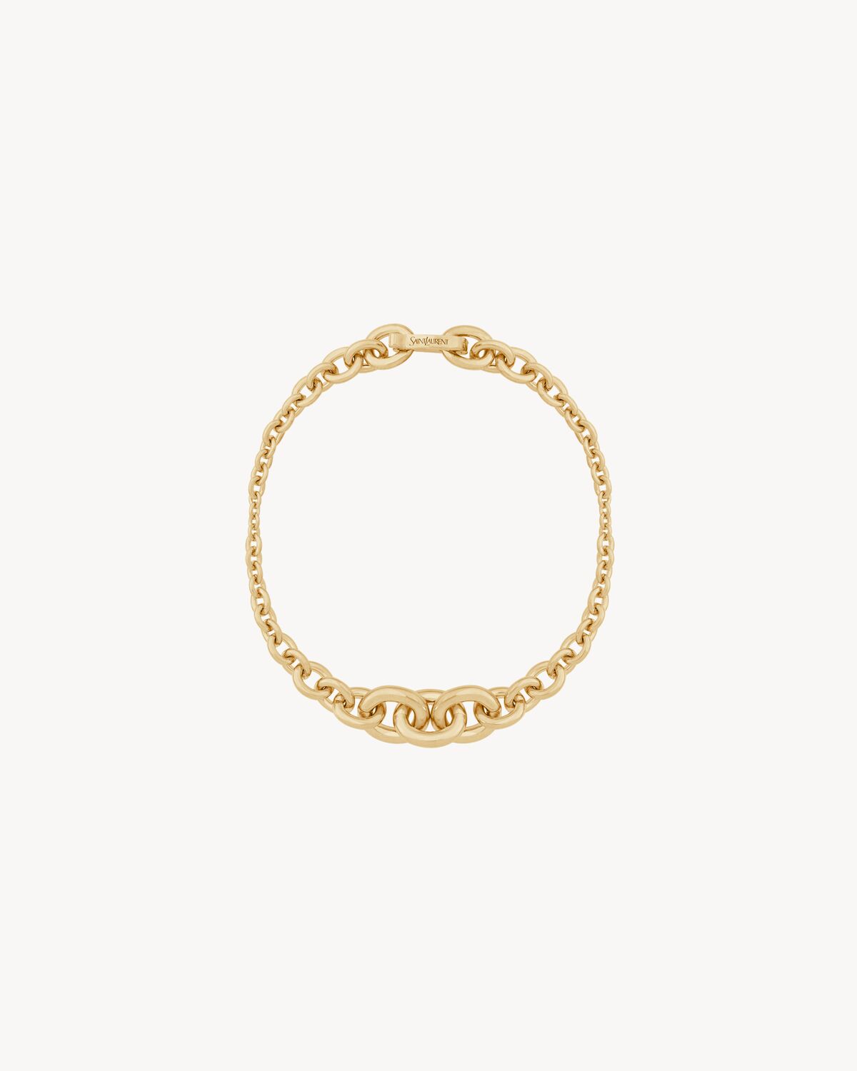 graduated chain bracelet in 18k yellow gold