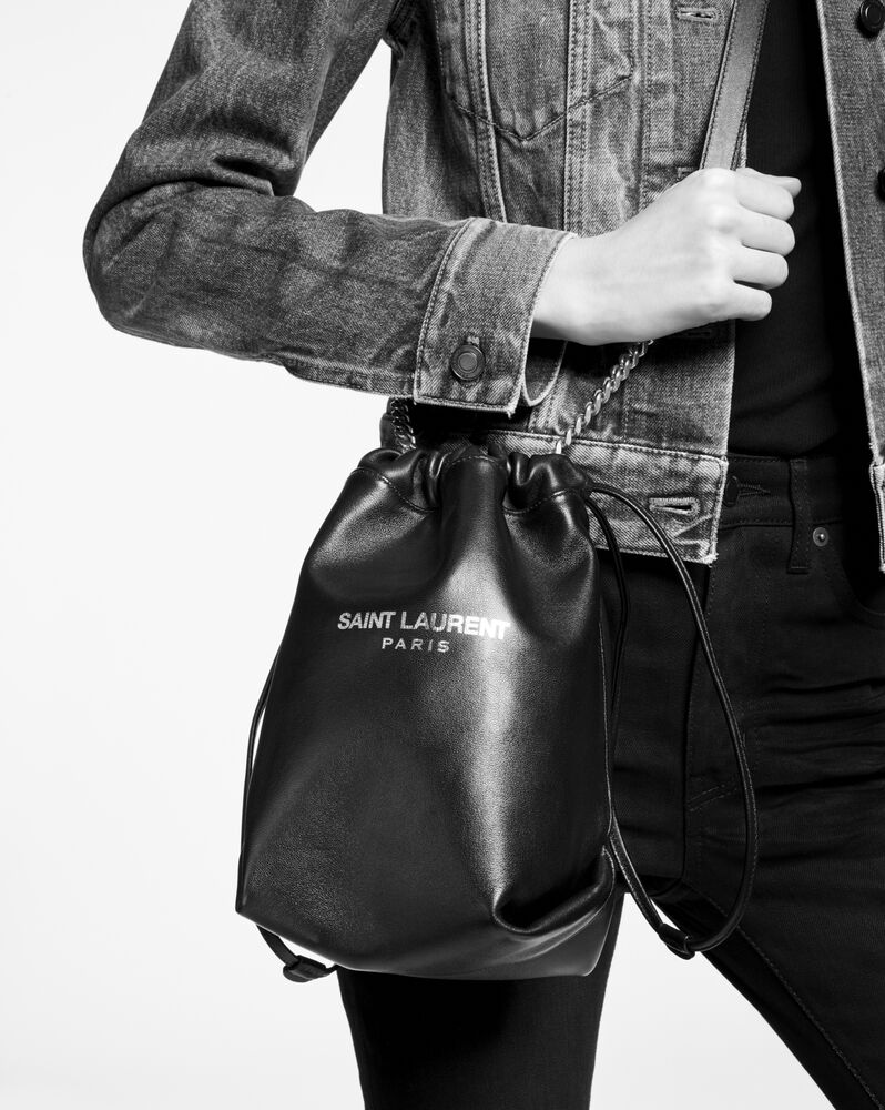 Saint laurent 2025 teddy bucket bag