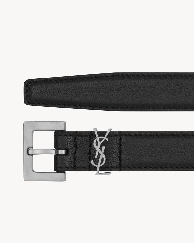 Cassandre thin belt in smooth leather