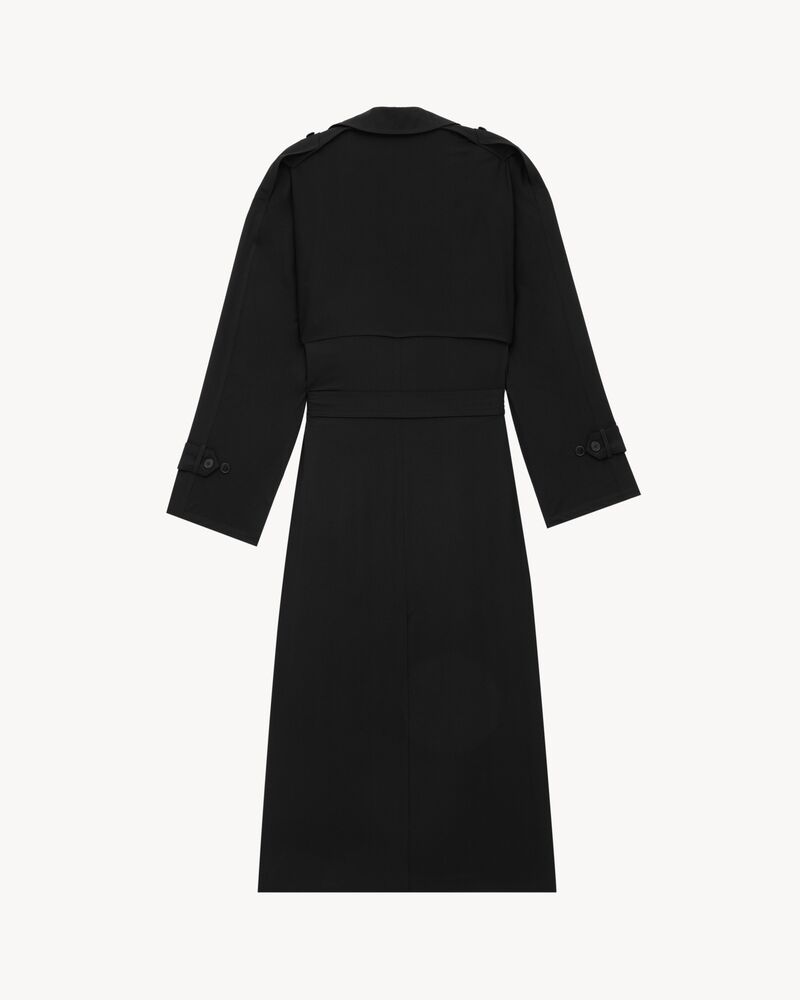 SAINT LAURENT ブラック トレンチコート 46 トレンチコート（サージ） ブラック | Saint Laurent | YSL JA-JP