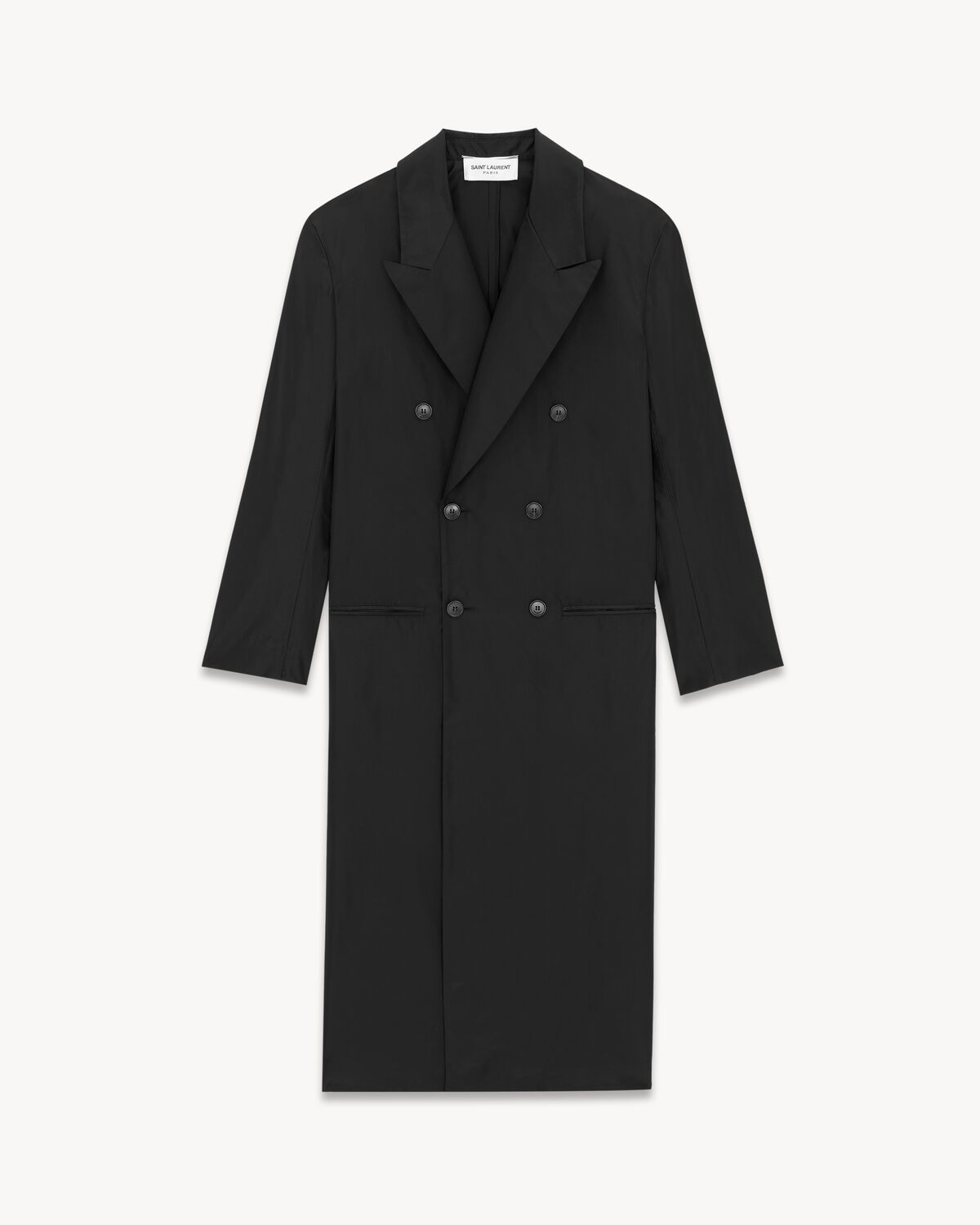 Long coat in silk taffeta | Saint Laurent | YSL.com