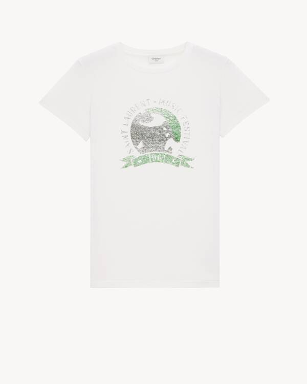 【国内発送】Saint Laurent ミュージックフェスティバルTシャツ SAINT LAURENT ミュージックフェスティバル Tシャツ | Saint
