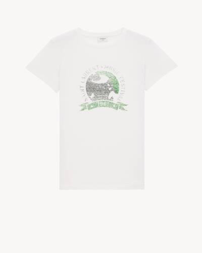 【SALE】SAINT LAURENT ミュージックフェスティバル Tシャツ SAINT LAURENT music festival T-shirt | Saint Laurent | YSL US