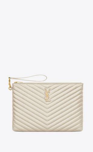 cassandre matelassé tablet pouch in quilted leather
