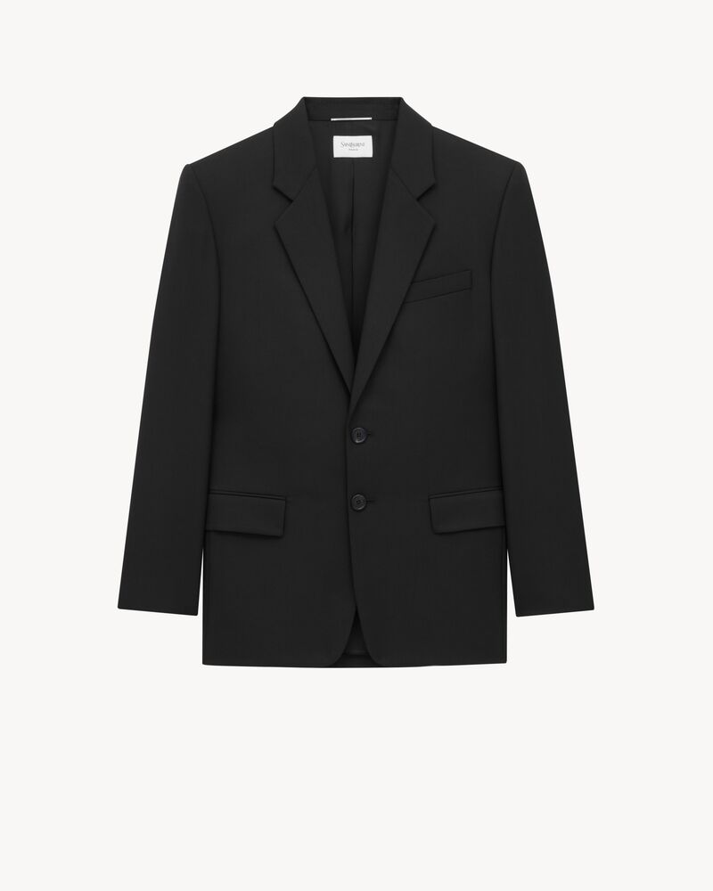 jacket in gabardine saint laurent
