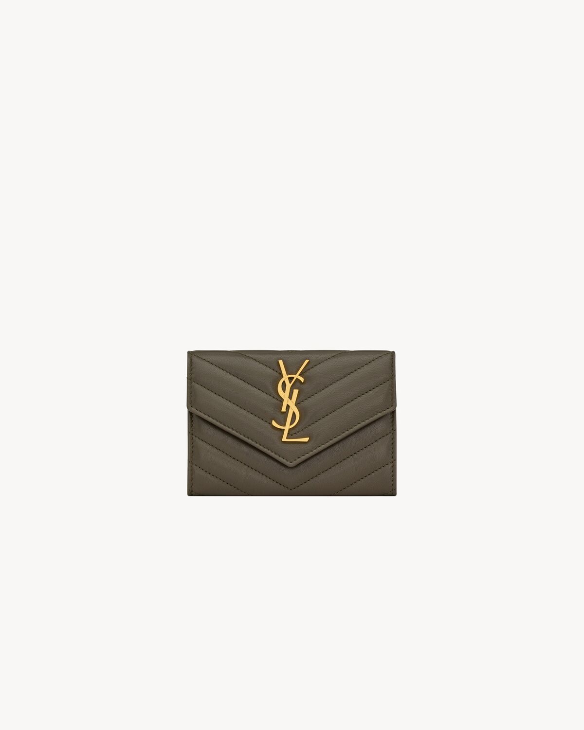 Ysl logo wallet sale