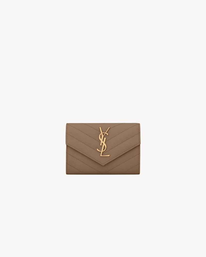 Ysl leather envelope wallet Clearance