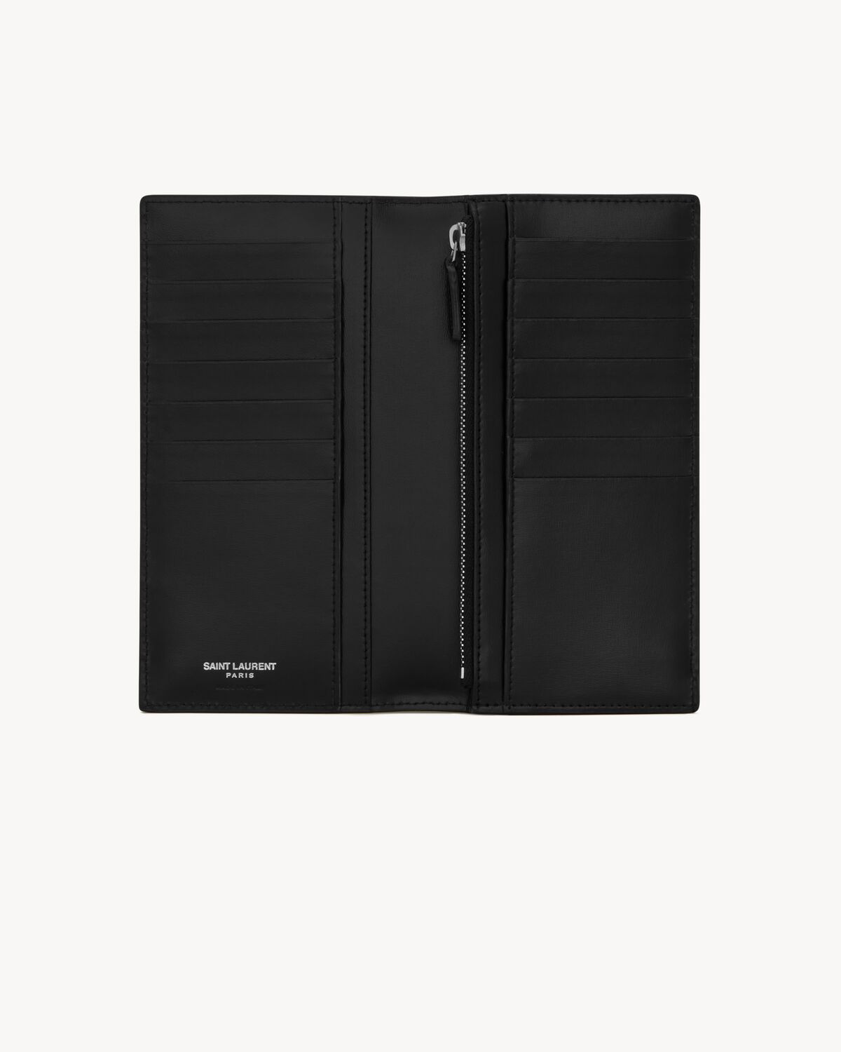 생로랑 매트 가죽 타이니 카산드라 컨티넨탈 지갑 6077461JB0E1000