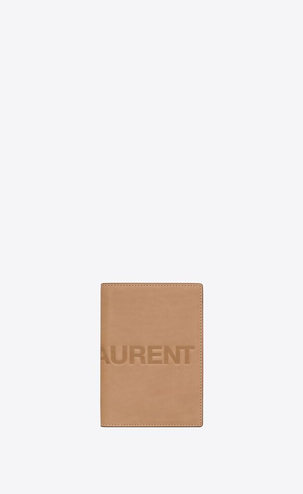 saint laurent 植鞣皮革護照套