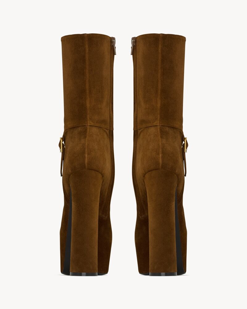 NICO platform booties in suede