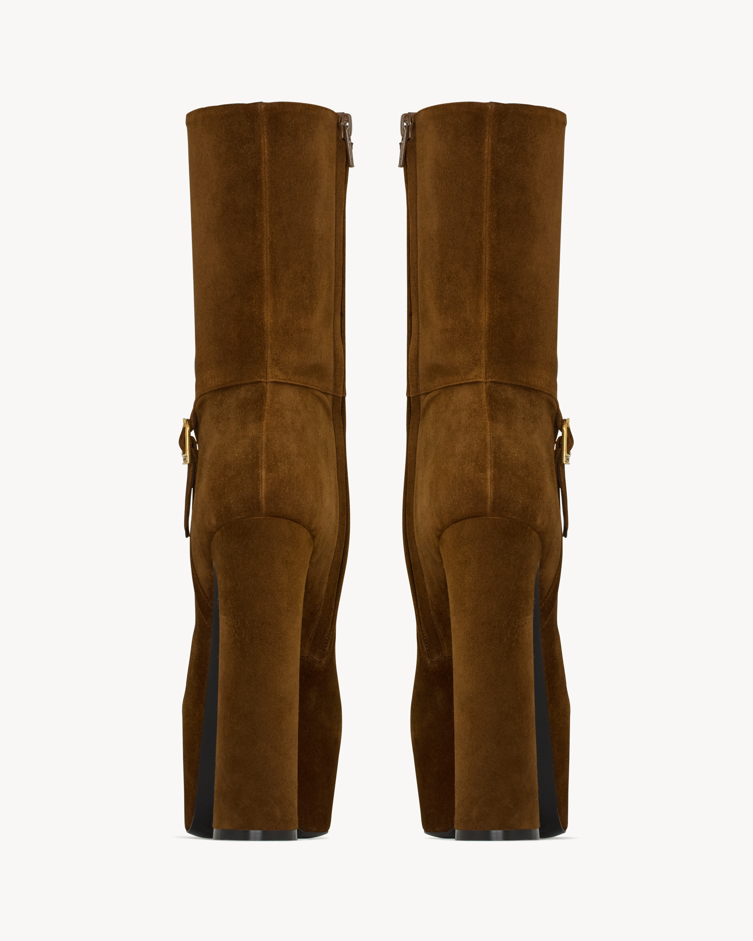 NICO platform booties in suede
