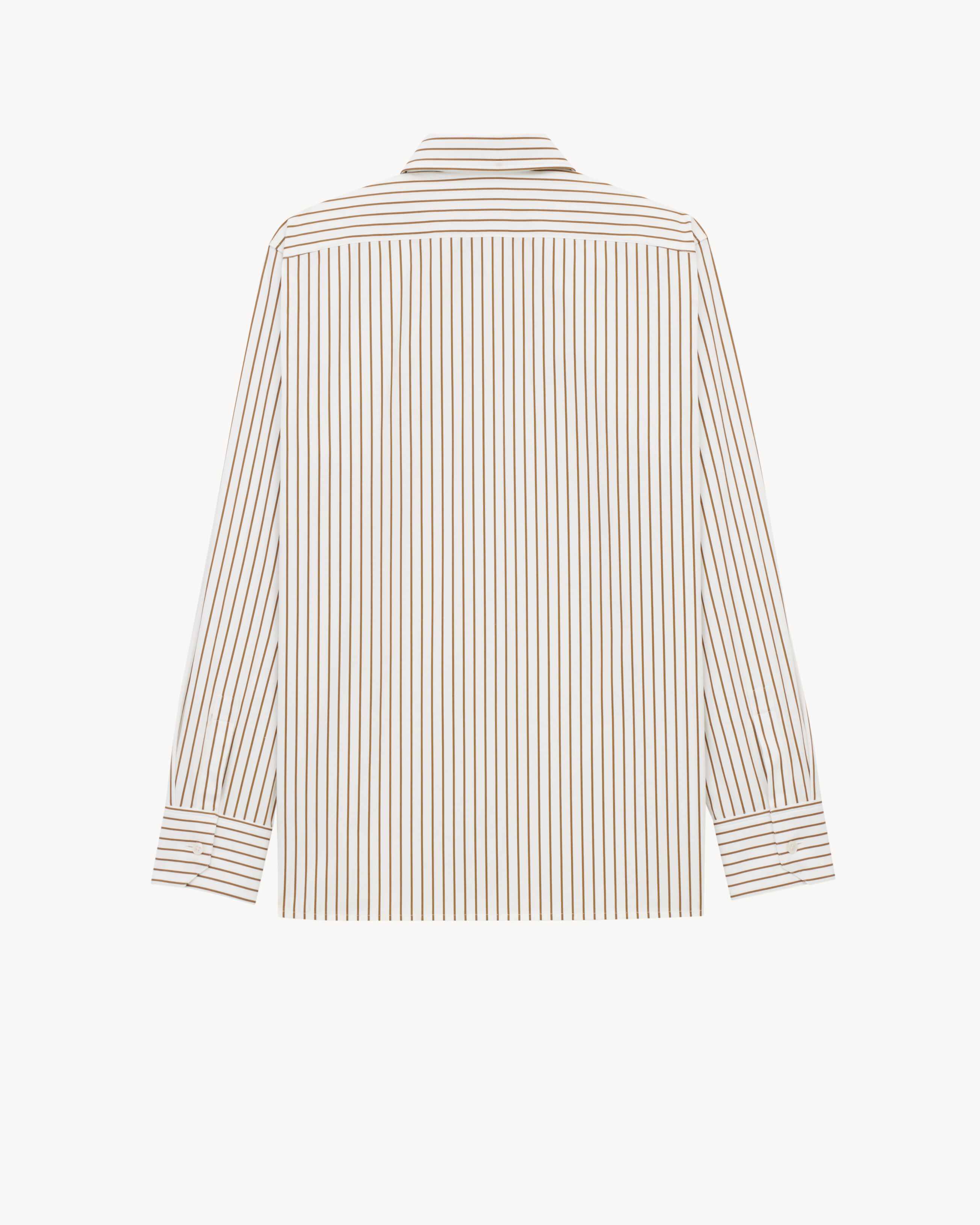 CASSANDRE shirt in striped cotton poplin