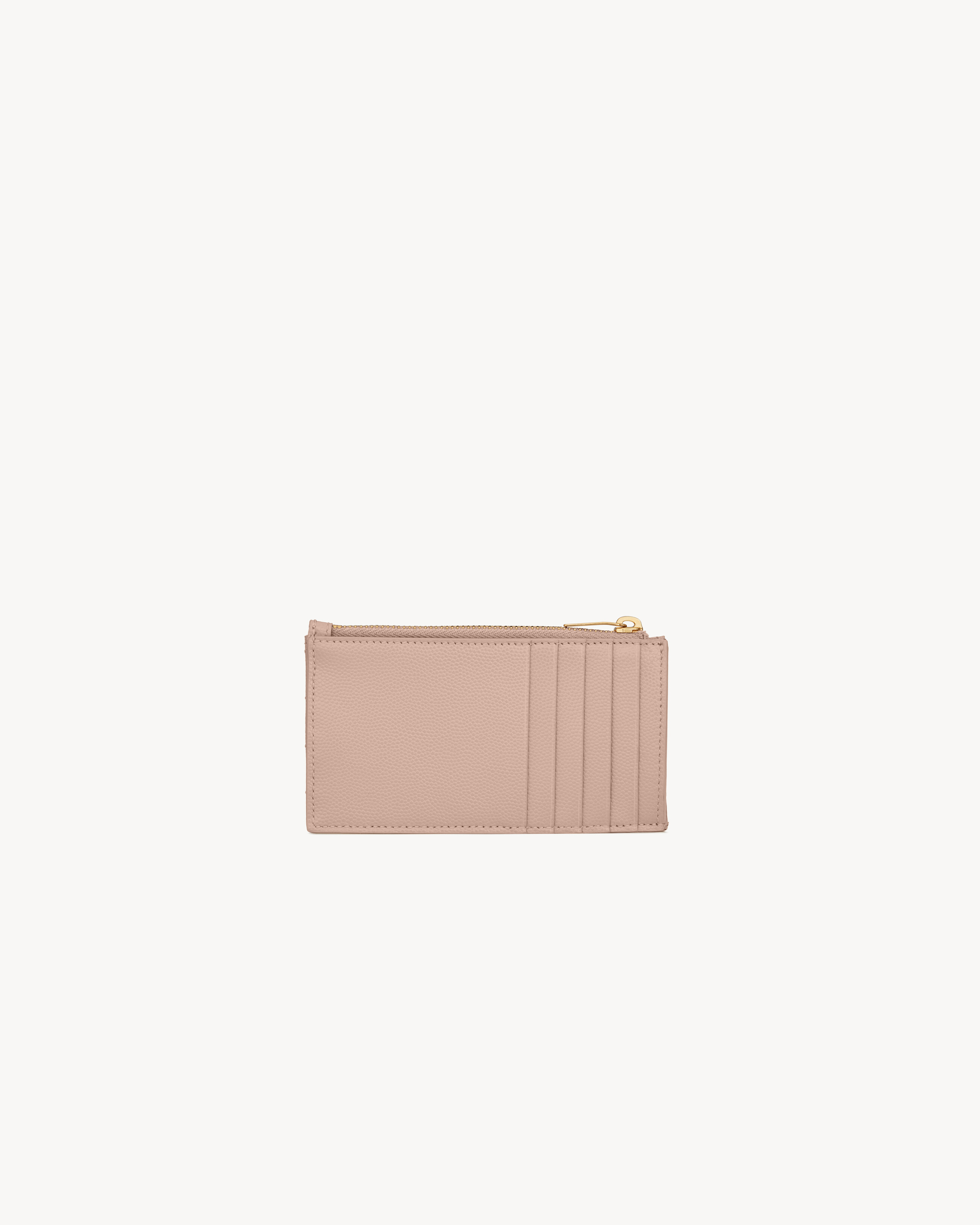 CASSANDRE MATELASSÉ FRAGMENTS CARD CASE IN GRAIN DE POUDRE LEATHER ...