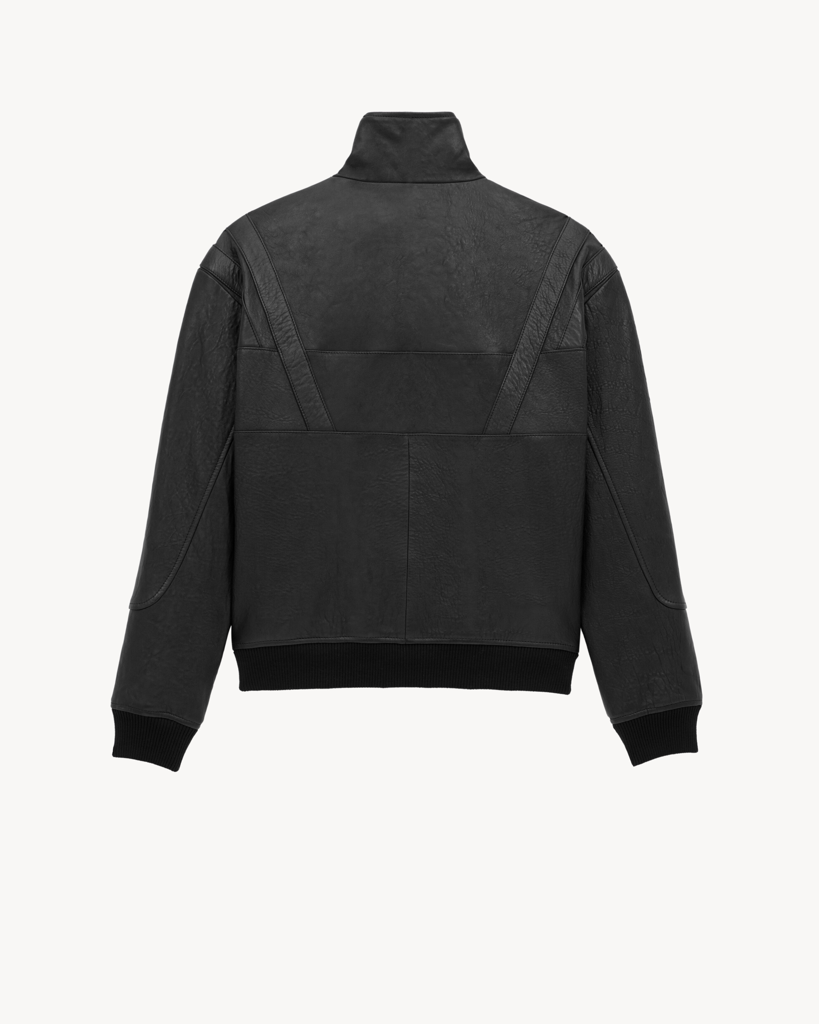 Chaqueta de piel de cordero granulada
