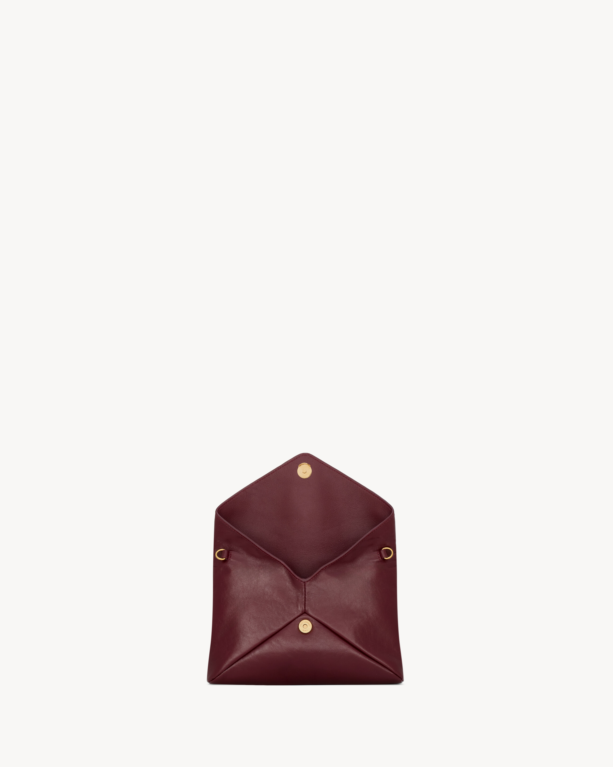 CASSANDRE Ketten-Pouch aus glänzendem Leder