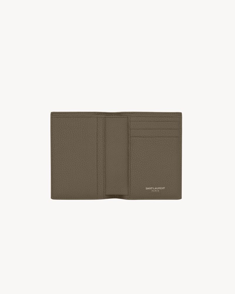 TINY CASSANDRE CREDIT CARD WALLET IN GRAINED LEATHER