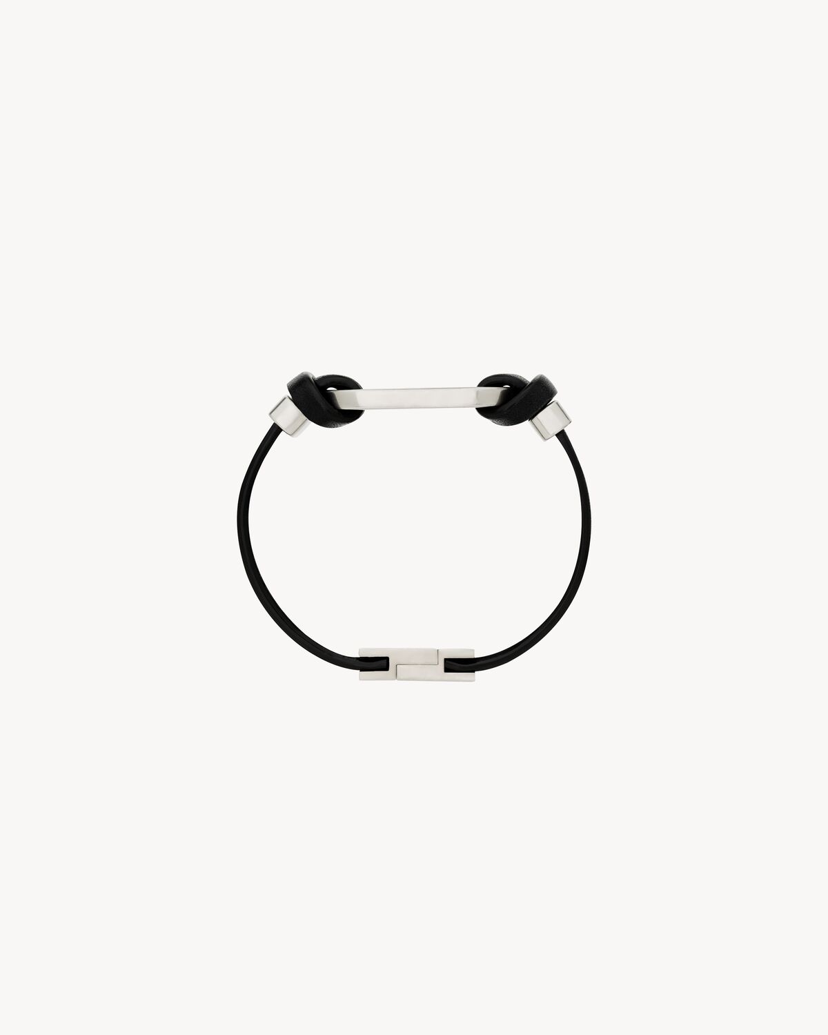 oval ring bracelet in leather