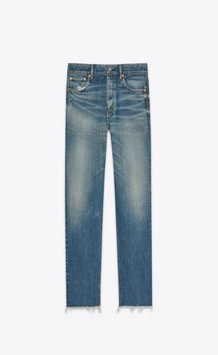 straight jeans in blue denim